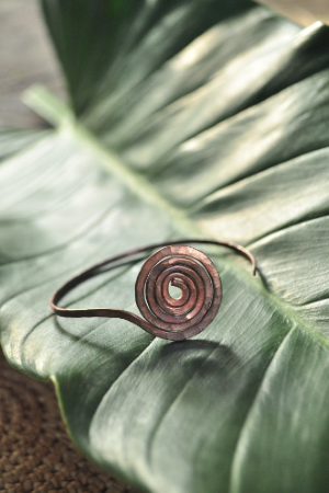 Spiral Statement Bracelet (Copper)