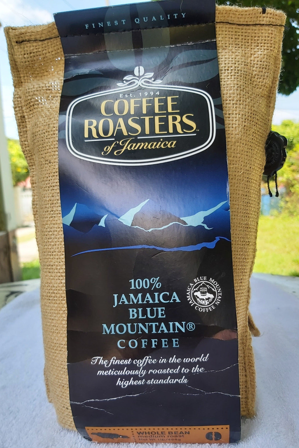 Medium Roasted Whole Bean Jamaica Blue Mountain® Coffee 1lb